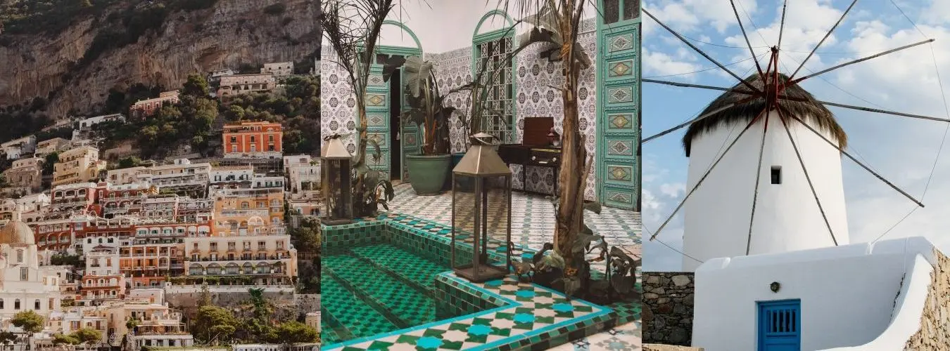 Pool im marrokanischen Stil