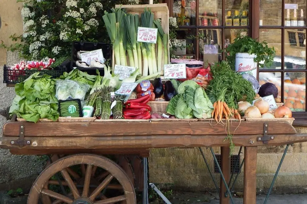 Rollender Gemüsestand